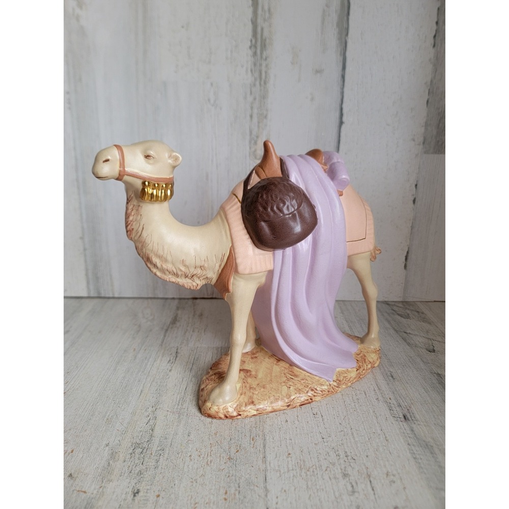 Holland mold vintage camel nativity scene ceramic Xmas home decor religious